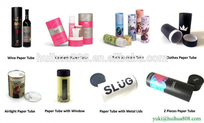 Biodegradowalna kartonowa tubka papierowa do pakowania żywności / prezentów