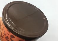 Dostosowany rozmiar Brązowy kolor PE pokrywka, czekolada plastikową osłonę końcową