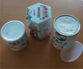 Pojemniki na żywność Easy Peel Off Lid Airproof Composite Cans, tuba do pakowania cukierków