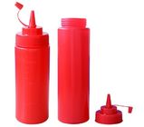Dobrej jakości ekologiczny w kształcie gruszki Czerwony PP Materail Sauce Bottle