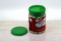 Eco Friendly Clear Pet Candy Jars z plastikowym Easy Open End 380ML
