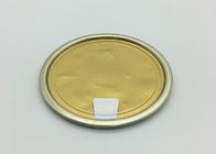 Niestandardowe logo Aluminiowa pokrywka ze złotej folii do kawy w proszku niełatwa do krojenia w dłonie