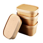 Jednorazowe pudełko na jedzenie na wynos Pojemnik na żywność z trzciny cukrowej Bagasse z pokrywą