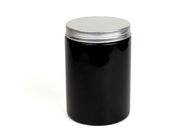 250 ml Czarne butelki z PET Naklejki papierowe / Jedwabne drukowanie z aluminiową zakrętką