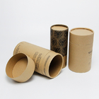 Niestandardowe drukowane cylindryczne pojemniki na papier pakowy nadające się do recyklingu pojemniki na herbatę