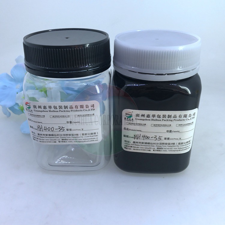 Kosmetyki 8 uncji matowych czarnych plastikowych słoików z zakrętkami