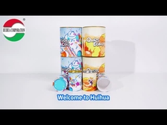 Rurka z papieru do lodów z szczelnym metalowym pokryciem