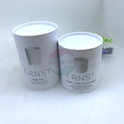 Airtight Composite Rolled Edge Paper Cans Packaging Metal Tin Tubes With Insert Plastic Lid