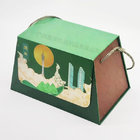 Niestandardowe pudełka na prezenty z papieru z recyklingu Opakowania na żywność Biszkoptowe ciasto księżycowe z uchwytem