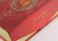 Indywidualnie wykonane pudełka na prezenty z czerwonego papieru, ekologiczny pojemnik na herbatę