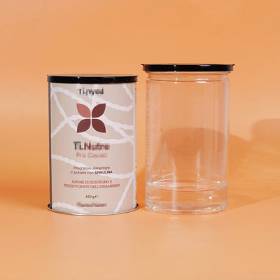 Food Grade Powder Custom Design Tubes Cardboard Packaging Cans With Plastic Shaker Lid