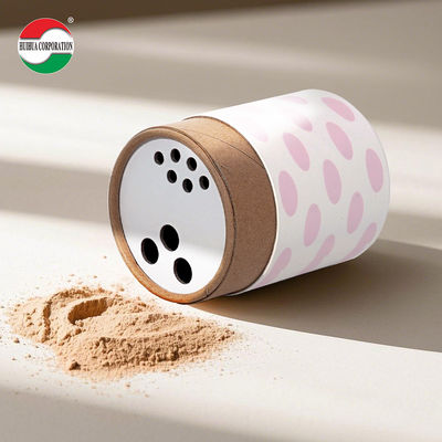 Custom Small Salt Spice Shaker Cylinder Box Bio-Degradable Kraft Material Cosmetics Packaging Perfume Food Tube Packaging
