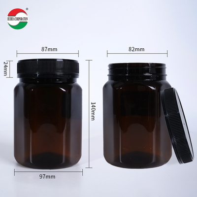 Custom PET Honey Jar 250g 500g 1000g Clear Food Grade