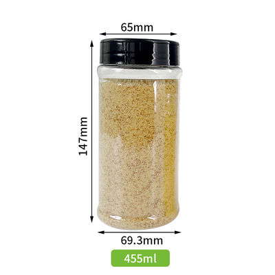Wholesale Sample Provided Plastic Spice Jars Bottles Containers With Black Lid Perfect for Storing Spice and Powders