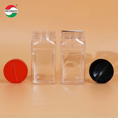 Food Grade Wholesale PET Plastic Spice Jar Seasoning Bottle With PP Butterfly Lid For Salt And Pepper Shaker