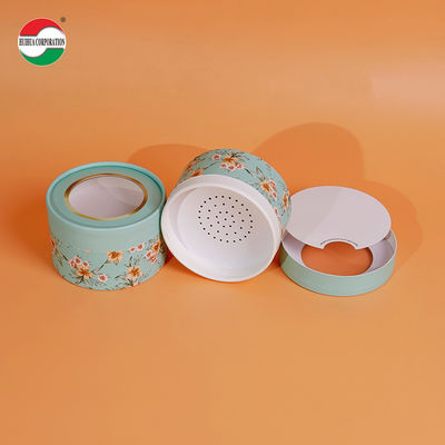 Customized Design Printing & Size Hot-selling Food Grade Paper Tube with PVC window for Talcum Powder