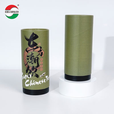 Food Grade Cylinder White Cardboard Paper Jar Packaging Paper Can With Top & Bottom Cover Structure