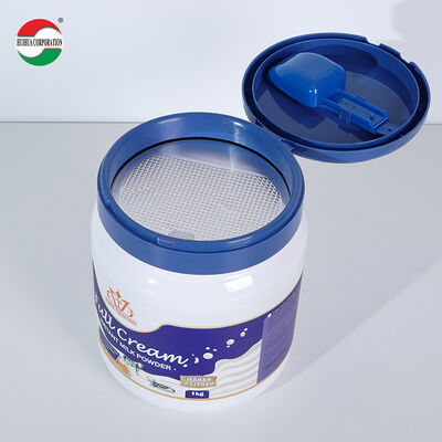 Food Grade PET Plastic Jar Milk Powder & Protein Powder Storage Container with Peel-off Lid
