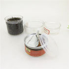 1.5oz OEM Private Label Clear Plastic Cylinder / Plastic Spice Jars With Booklet