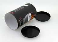 Okrągłe puszki z papieru spożywczego Opakowania z czarnymi plastikowymi pokrywkami do miski na kubek wina