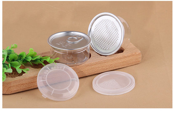 Good Airtight 100ml 120ml Small Capacity Plastic Can for Oil Spice Powder Easy Take Plastic Jar Clear Plastic Cylinder