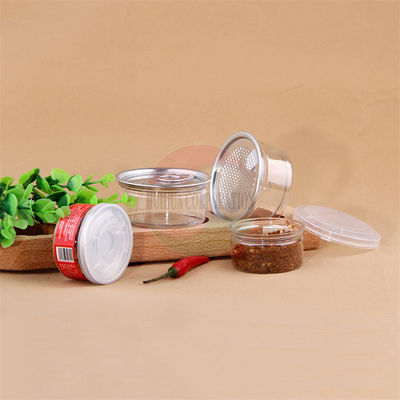 Good Airtight 100ml 120ml Small Capacity Plastic Can for Oil Spice Powder Easy Take Plastic Jar Clear Plastic Cylinder