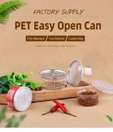 Clear PET Plastic Jar 50ml-1000ml Food Grade Cylinder Container