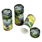 Biodegradowalny zielony i żółty cylindryczny papier pakowy może być pakowany na herbatę i proszek