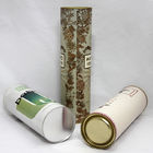 Ruchoma blaszana pokrywka Srebrna tłoczona tuba papierowa Opakowanie tubowe do pakowania wina / pakowania prezentów