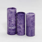 Pantone Purple Paper Tube Cans opakowanie z błyszczącym laminatem do pakowania w sztyfty