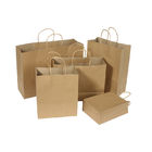 Dostosowany rozmiar Drukowanie Logo Kraft Paper Packaging Bag Biodegradowalny recykling