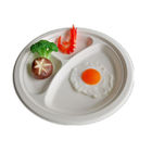 Jednorazowe papierowe talerze jednorazowego użytku do mikrofalówek, biodegradowalne okrągłe talerze na imprezę Fast Food