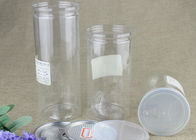 CMYK Printing Round Transparent PET Jar do cukierków / opakowań czekoladowych