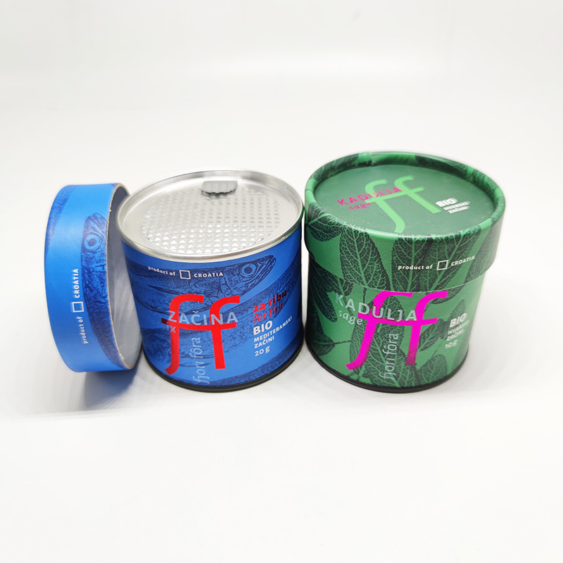 Niestandardowe drukowanie Composite Paper Tube Food Grade Round Paper Tube Packaging Cans