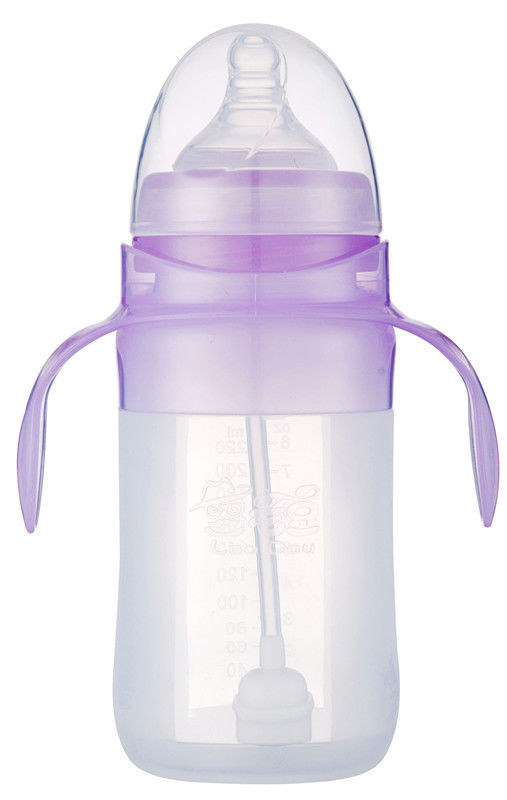 Wyczyść automatyczne butelki do karmienia słomką silikonowe dla niemowląt