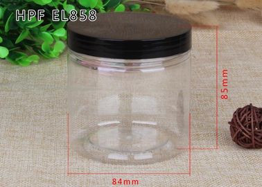 Screw Lid Plastic Bottle Clear Plastic Cylinder Coffee Tea Sugar Canister Sets