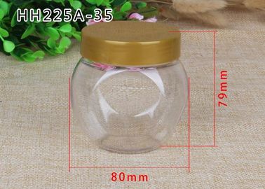 225ml Costmetic Clear PET Jars Well - Sealing With Screw PP Cap