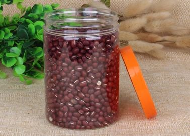 Damp - Proof Clear Pet Jars Cylinder Packaging Tube 760ml Hot Foil Stamping