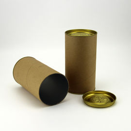 Offest Print Pop Top Paper Tube Containers For Dry Food Packaging