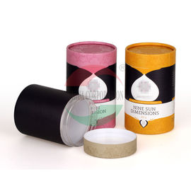 Printing Clear Plastic Skin Care Paper Composite Cans Plastic Cylinder Jar