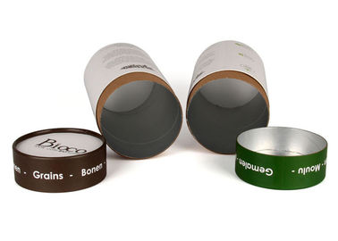 Tea Packaging Tin Container Foil Stamping Embossing Glossy Lamination