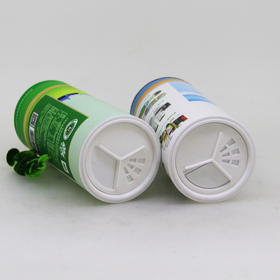 Composite Cardboard Spice Salt Packaging Paper Tube With Shaker Custom