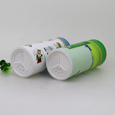 Composite Cardboard Spice Salt Packaging Paper Tube With Shaker Custom