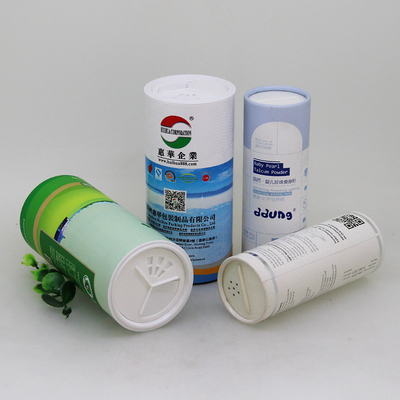 Composite Cardboard Spice Salt Packaging Paper Tube With Shaker Custom