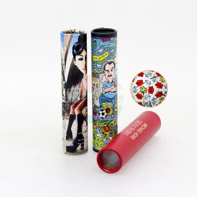 Luxury Round Custom Size Paper Tube Packaging for Essential Oils and Cosmetic Bottles