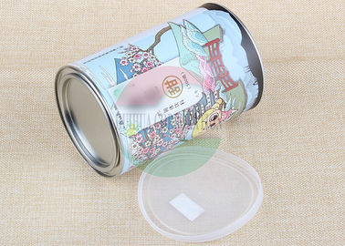 Air Proof Food Grade Paper Composite Cans Green Tea Can Reusable Anti - Rust