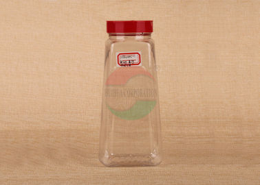 SGS Food Grade Square Clear Pet Jars Recyclable With PP Screw Shake Top