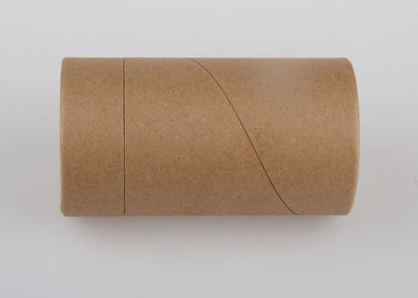 Brown High Grade Paper Cans Packaging Empty Kraft Paper Cylinder Containers For Craft