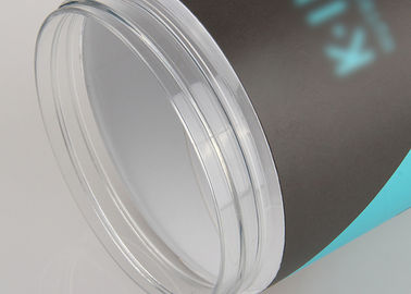 Composite Paper Tube Packaging With Plastic Jar Cream / Powder Packaging