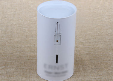 QS Gift Packaging Paper Composite Cans Moisture Proof With PP Plastic Cap